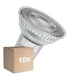 Fordelspakke 10x Ledvance LED PAR16 GU10 Reflektor 7W 750lm 36D - 840 Kold Hvid | Erstatter 80W