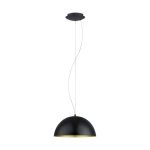 Eglo Pendel Lampe Gaeta 1 Stål Sort Guld | IP20 - Egnet til 1x E27 