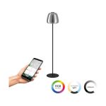 Eglo Gulvlampe Alfero-Z Stål Sort 15.5W 2000lm - 827-865 Justerbar Hvid + RGB | IP20 - Zigbee Dæmpbar