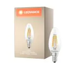 Ledvance Classic LED E14 Kerte Filament Klar 2.5W 470lm - 827 Ekstra Varm Hvid | D&aelig;mpbar - Erstatter 40W