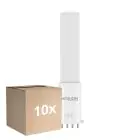 Fordelspakke 10x Noxion Lucent PL-S LED  4.3W - 827 Ekstra Varm Hvid | 4-Pinde - Erstatter 9W