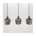 Eglo Pendel Lampe Empoli Stål Sort | IP20 - Egnet til 3x E27 